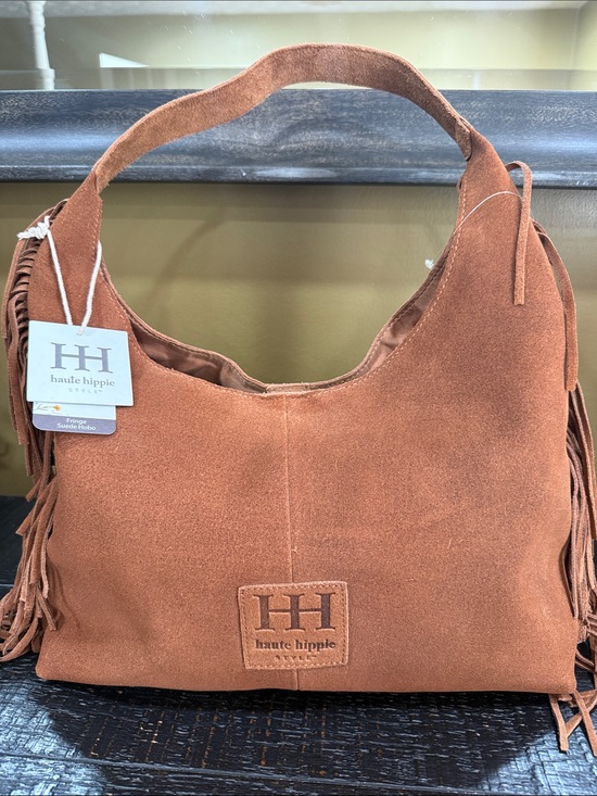 Haute Hippie Handbags - Haute Hippie Rust Suede Fringe Hobo